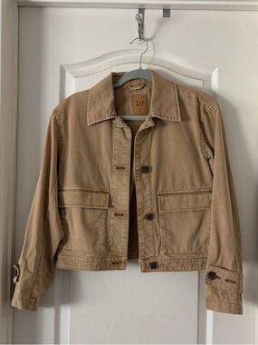 GAP Tan Cotton Utility Jacket